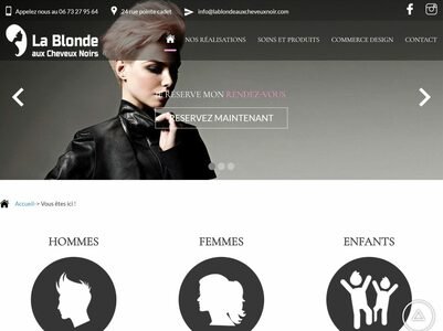 Image du site La Blonde Aux Cheveux Noirs